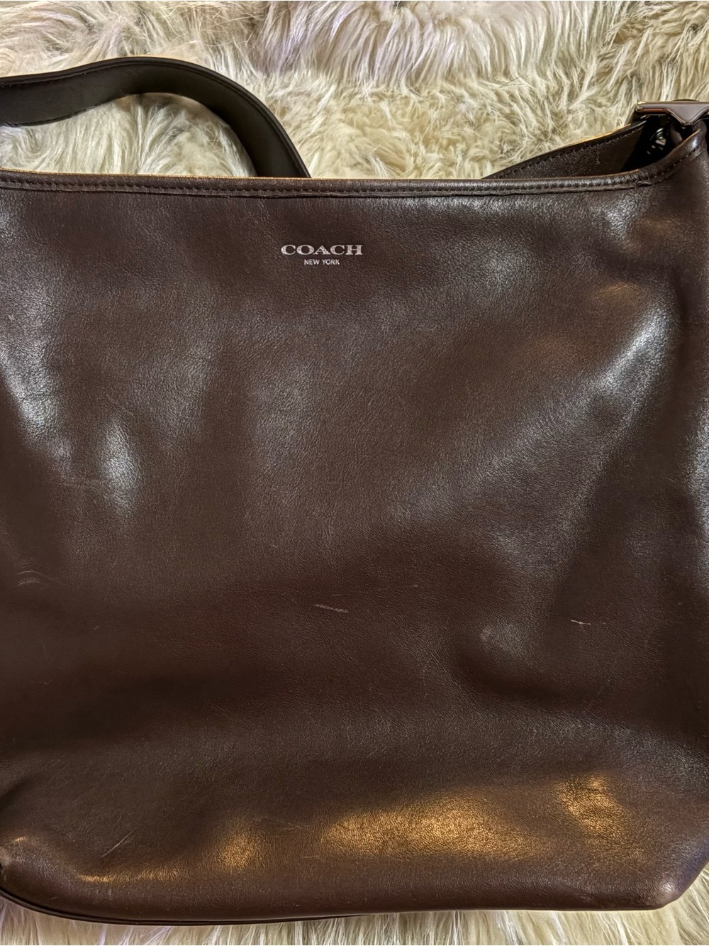 COACH Brown Leather Shoulder Bag